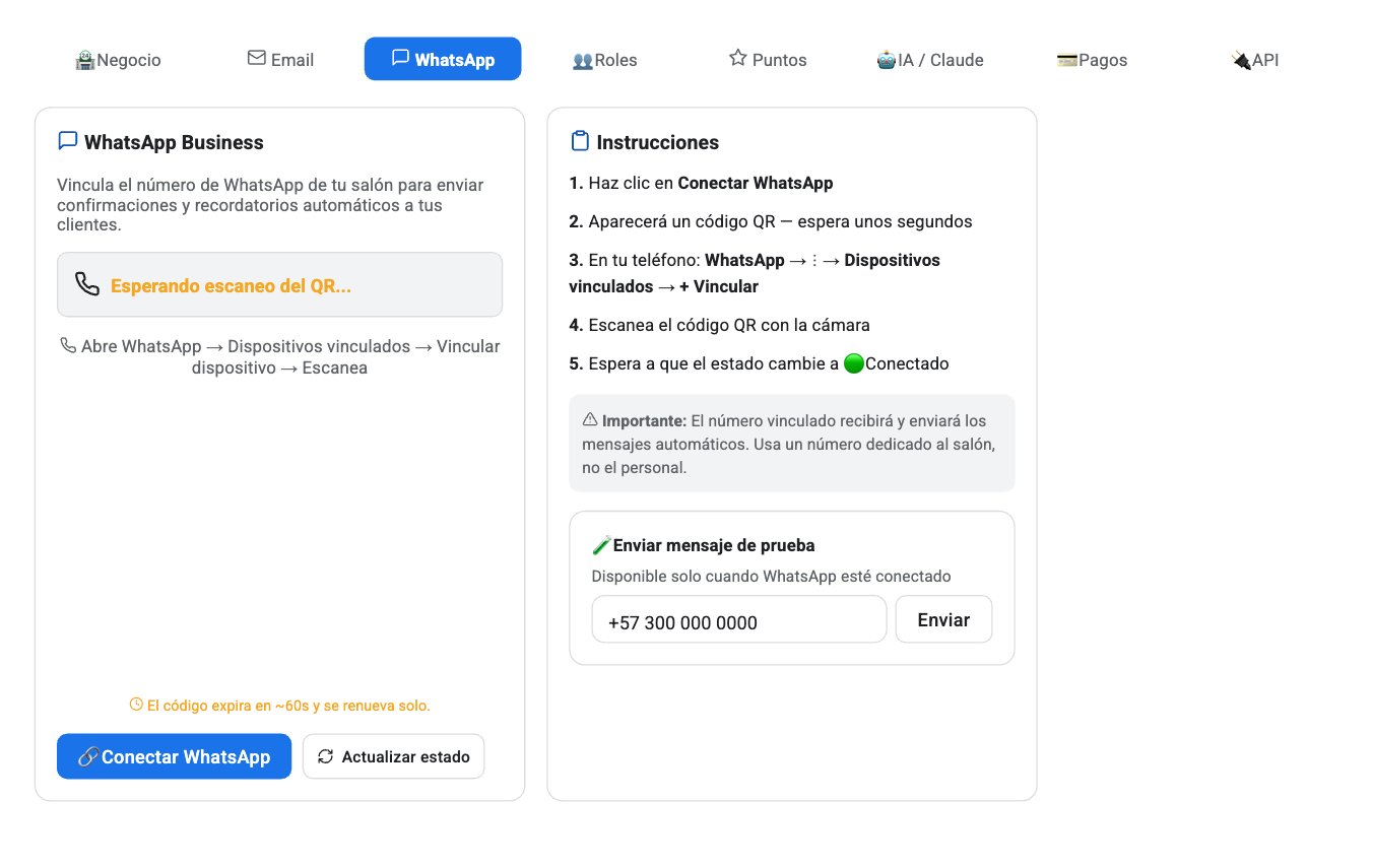 Configuración de WhatsApp en VeaAgenda